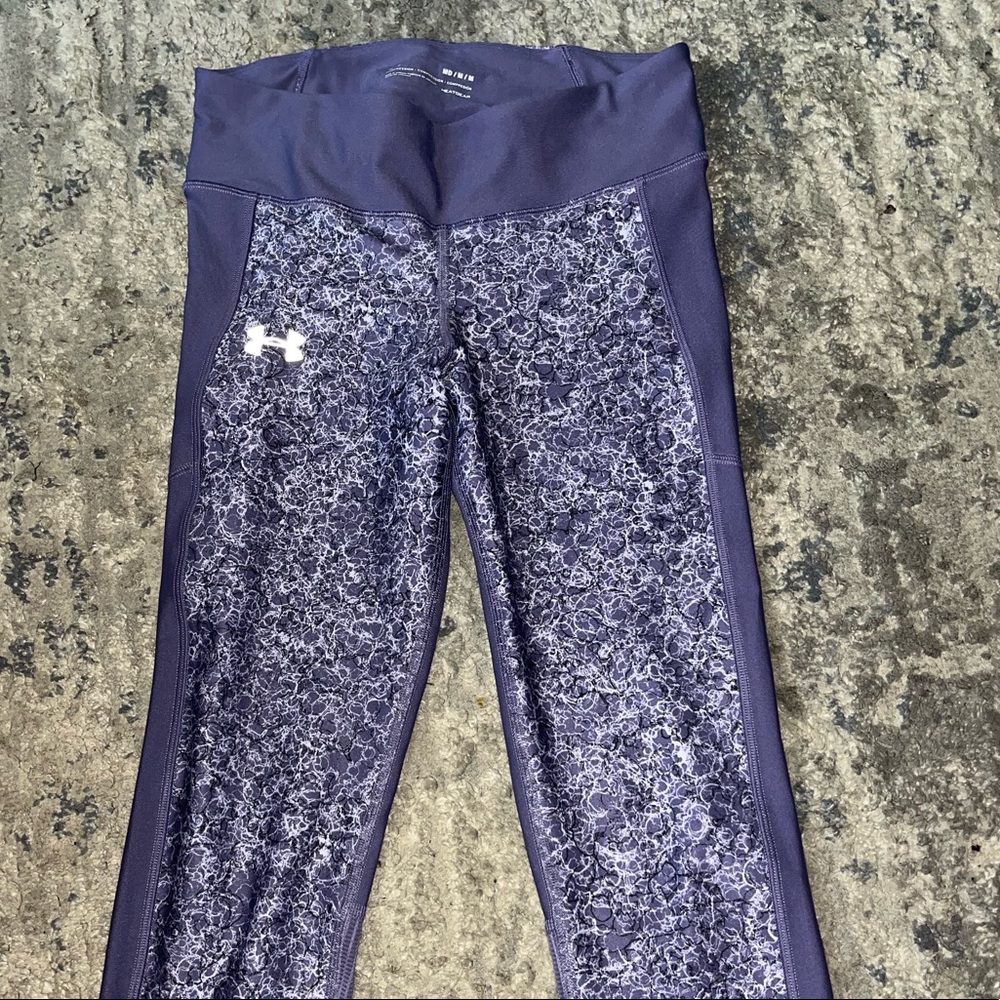 Under Armour Lavender Compression Heat Gear Capris